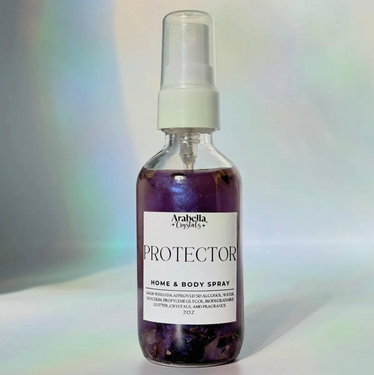 Protector: Purple Scented Shimmer Body Spray