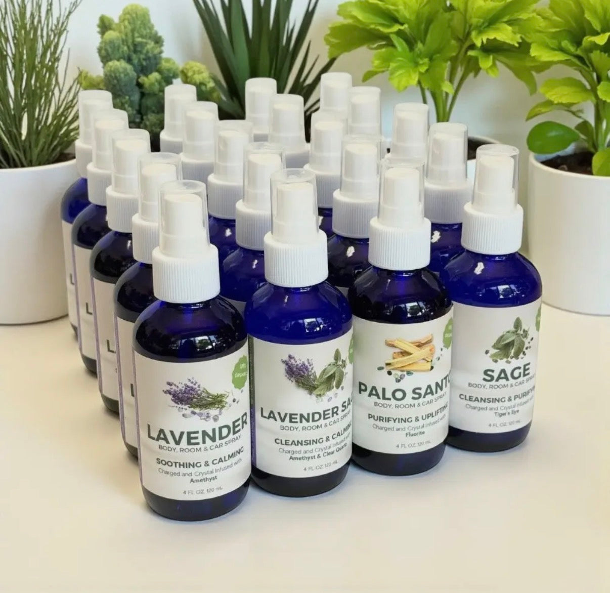 Cleansing Smudge Sprays: Sage, Lavendar, Palo Santo