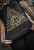 Egyptian Sacred Geometry T-Shirt: Isis Pyramid Hemp Tee