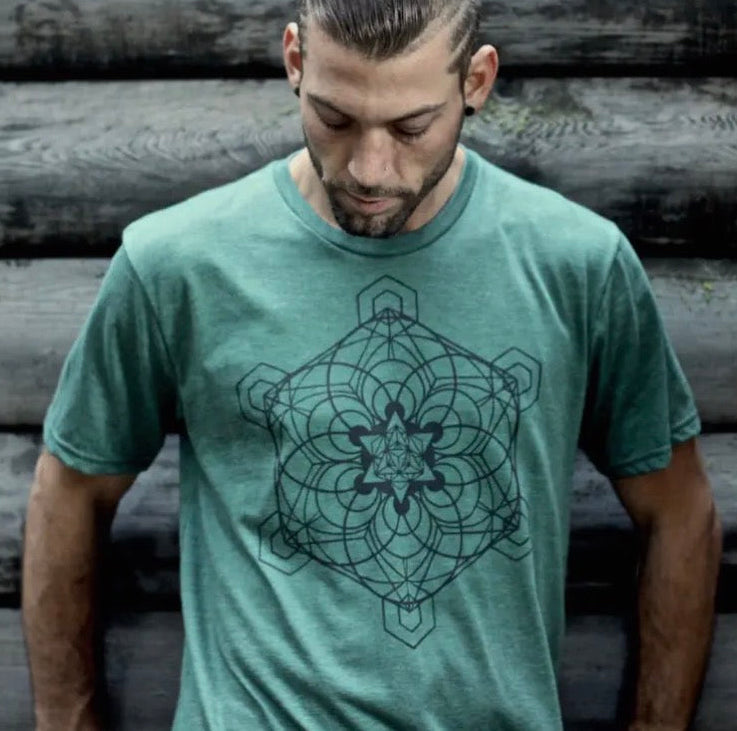 Organic Cotton Metatron Sacred Mandala Tee Shirt