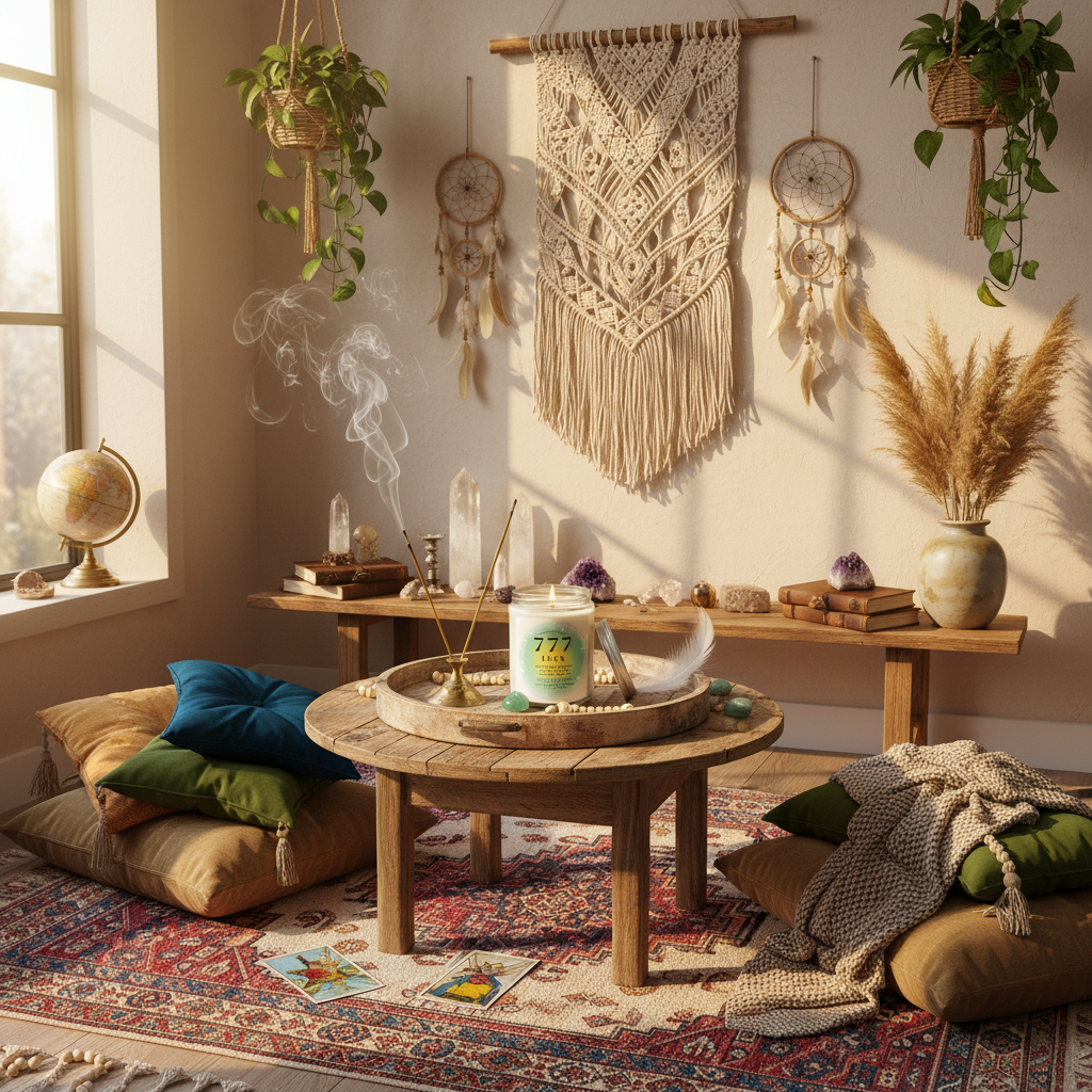 777 Luck Angel Number Candle