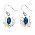 Labradorite Lotus Sterling Silver Namaste Earring