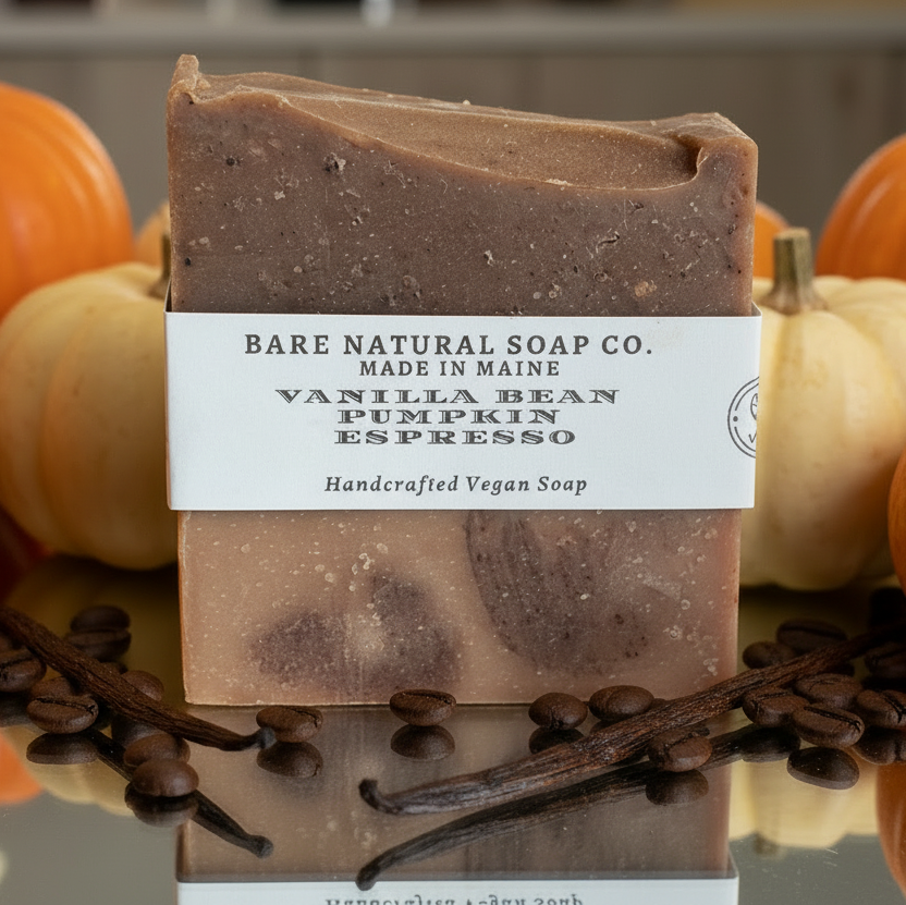 Vanilla Bean Pumpkin Espresso Bar Soap: Bare Naturals