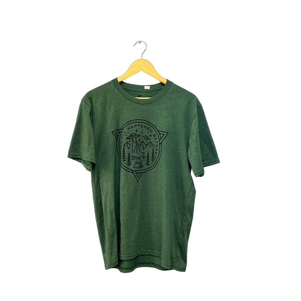 Green Lost Worlds Spiritual Organic Tee Shirt