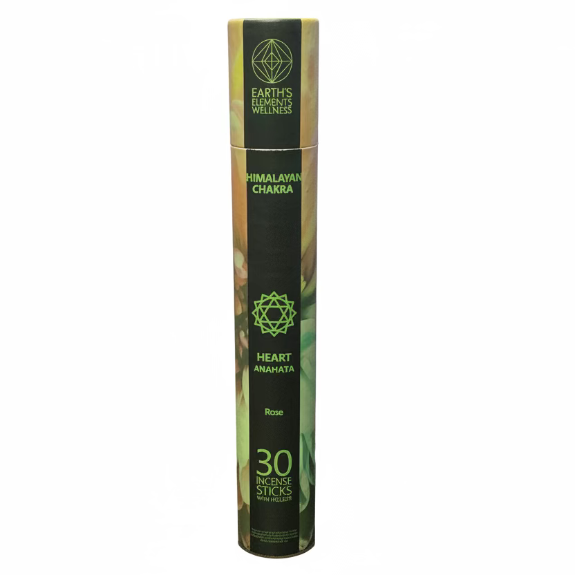 Set of 28 EE Himalayan Chakra Incense Sticks with Wooden Display
