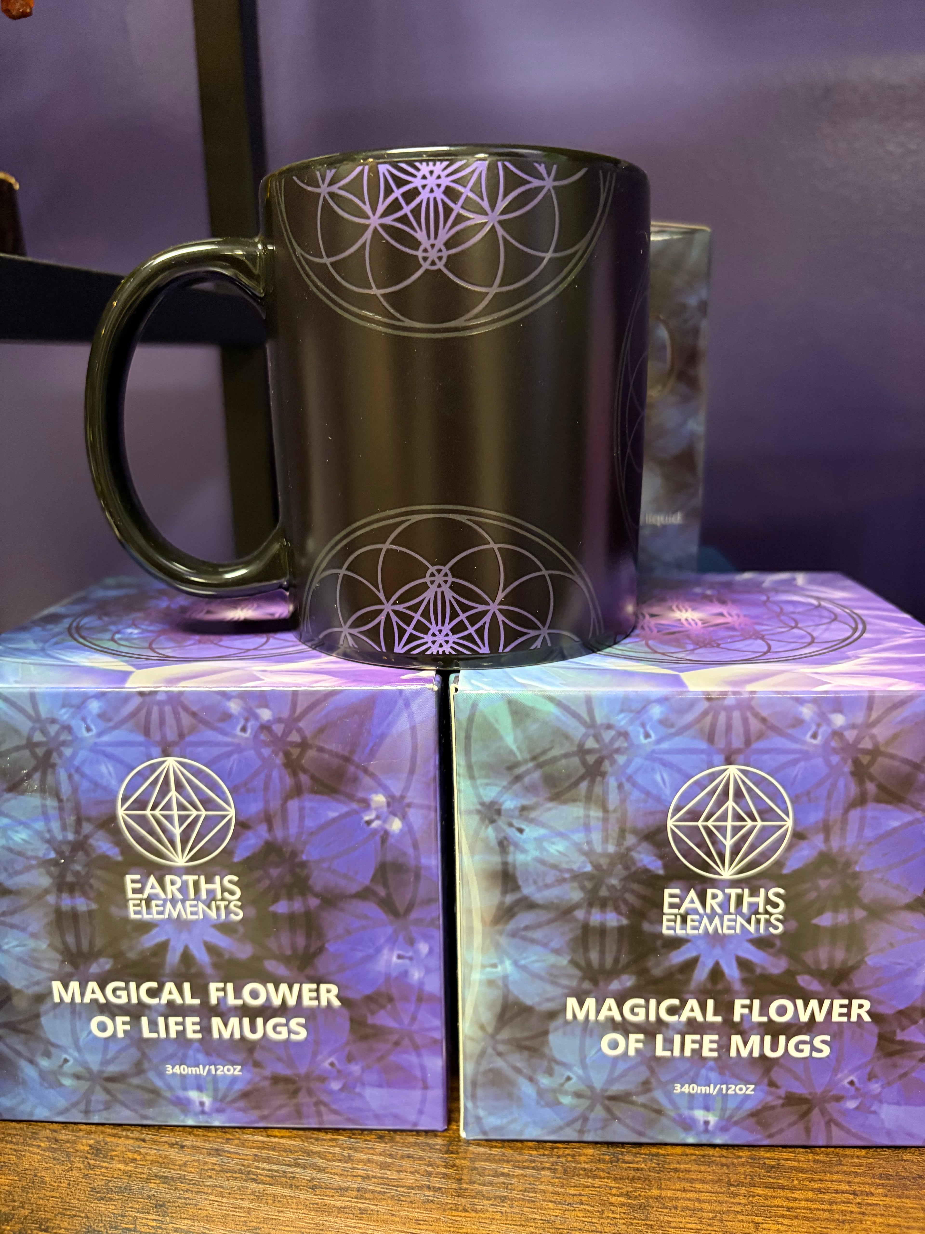 Flower of Life Mug- Color Changing Coffee Cup
