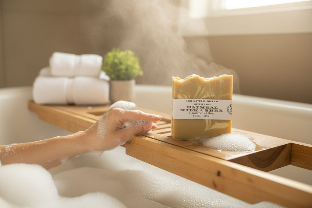 Oatmeal Milk + Shea Bar Soap: Bare Naturals