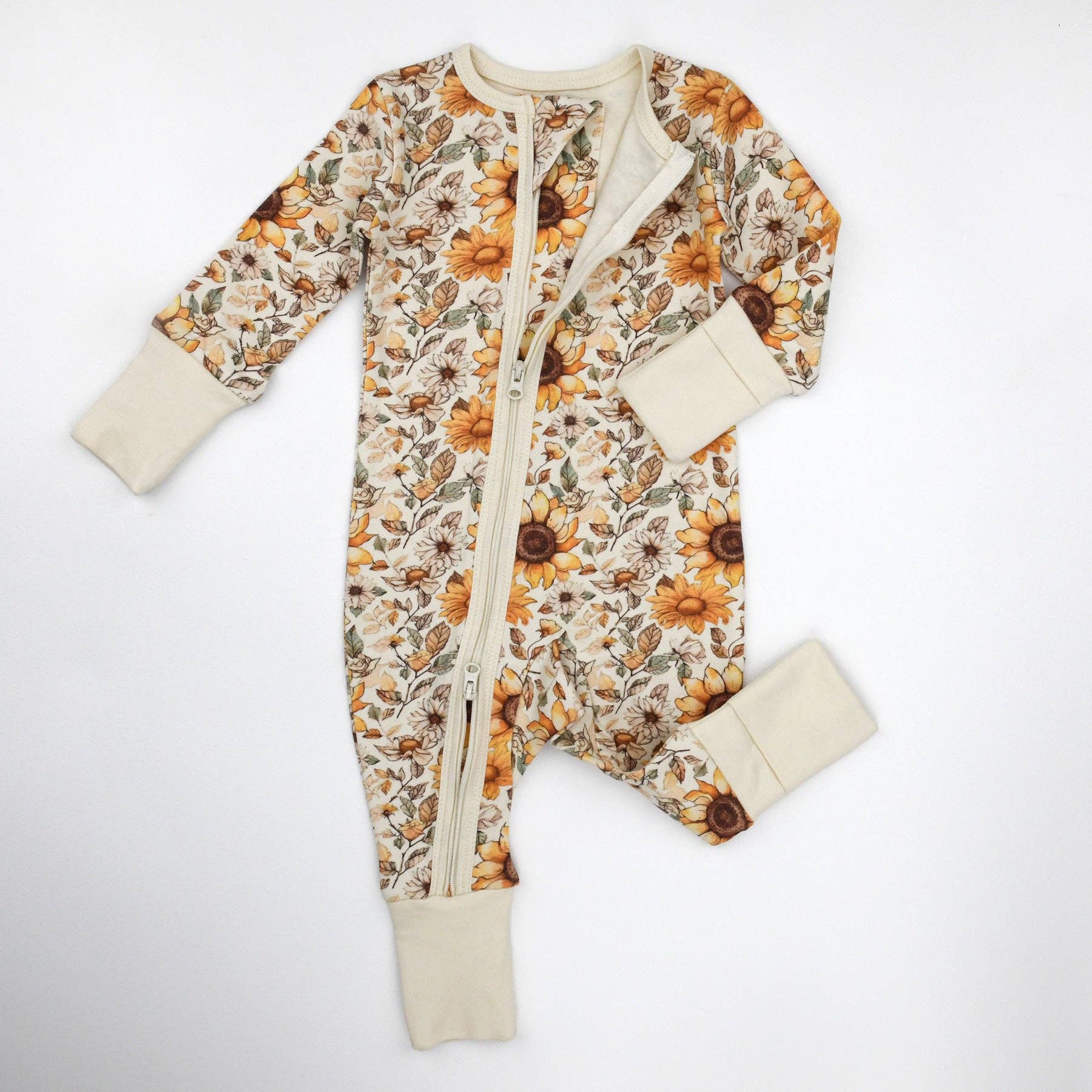 Organic Cotton Baby Pajamas 2-Way Zipper Sleeper, Bryony