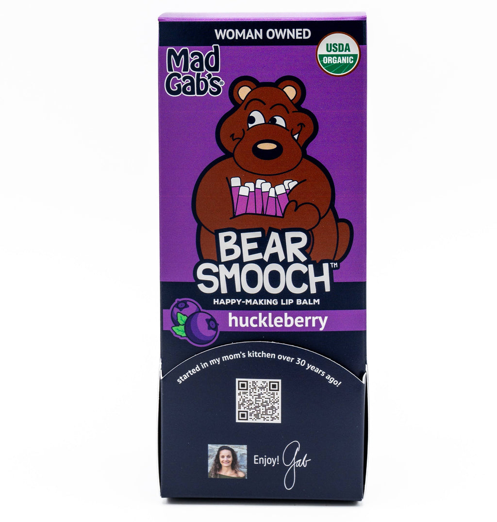 Organic Bear Smooch Huckleberry Lip Balm POP