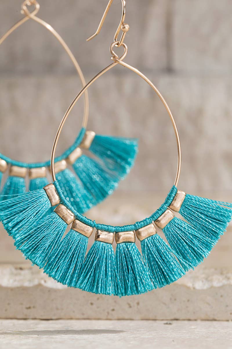 Boho Tassel Lightweight Teardrop Earrings