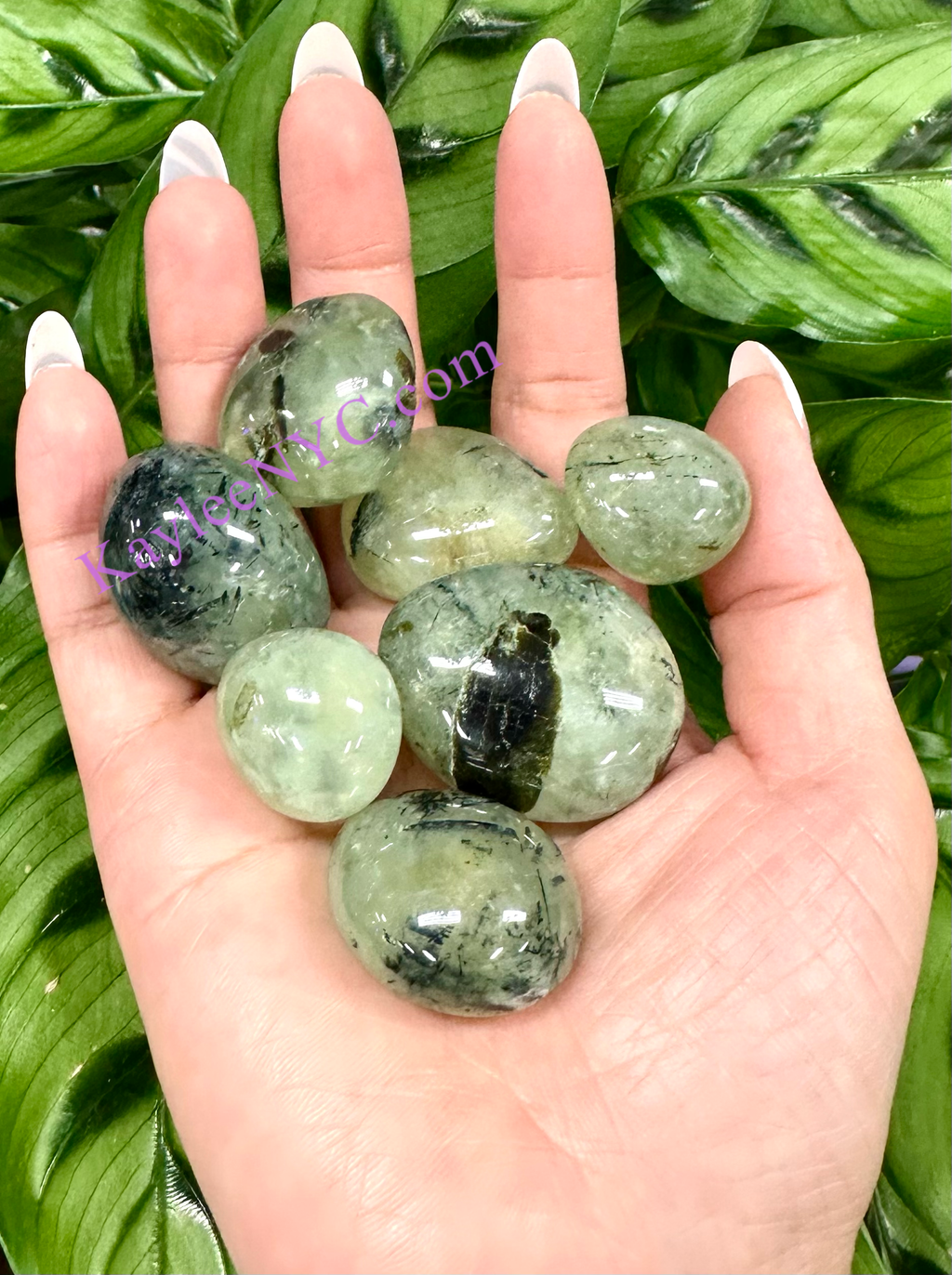 Natural Prehnite Tumble Healing Energy
