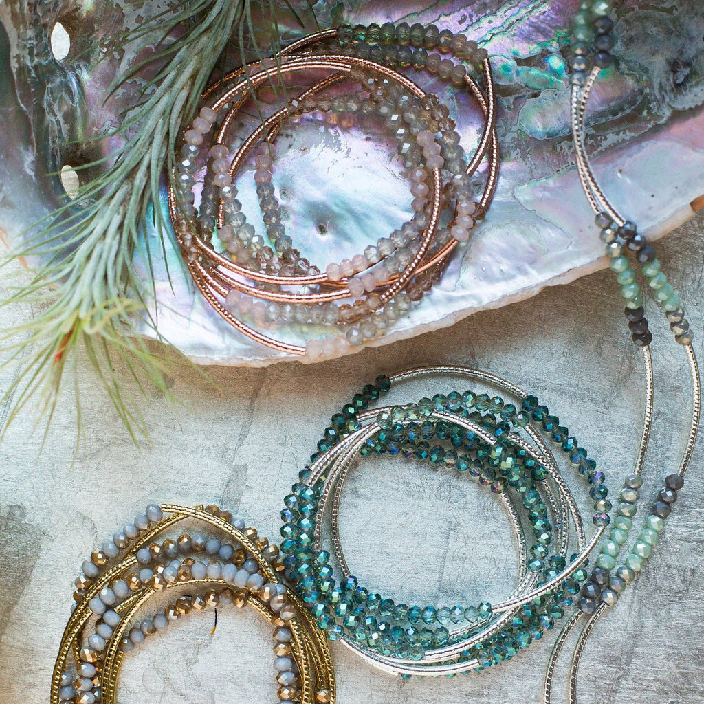 Scout Wrap: Silver Lining/Gold (Bracelet or Necklace)