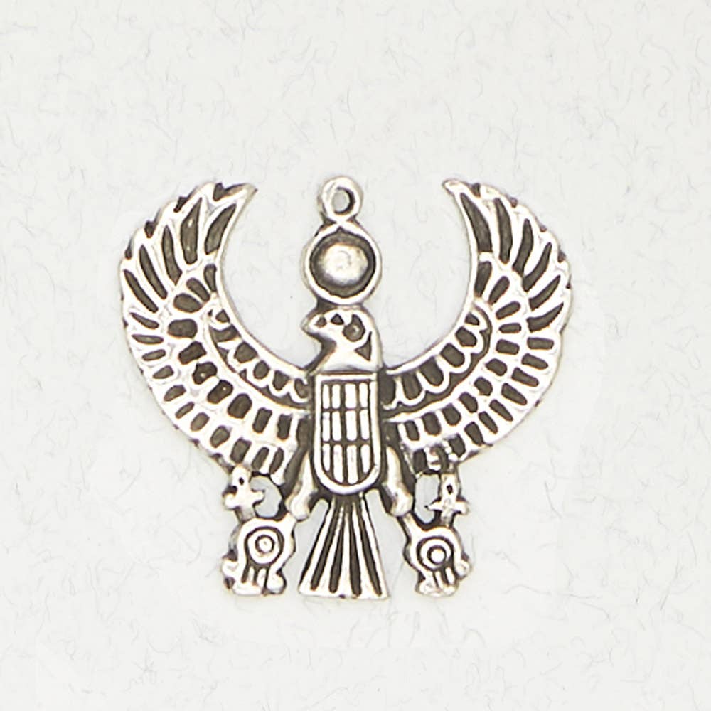 MYSTIC NILE- Egyptian Pewter Pendant Necklace - Horus