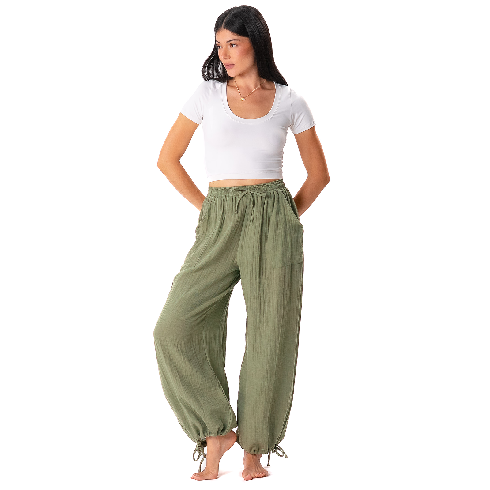 Seagrass Green Adventure Cargo Pants