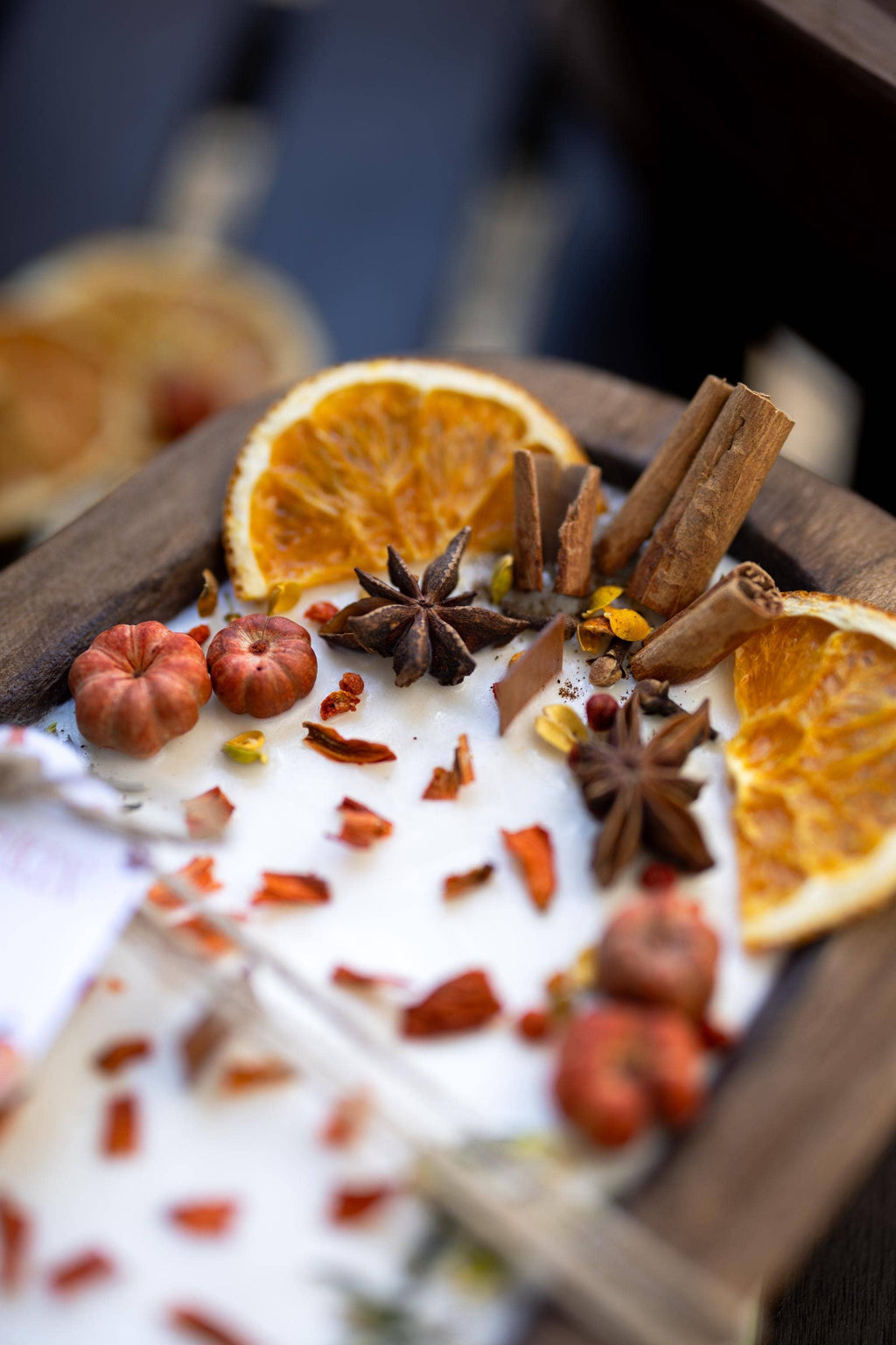 Autumn Wooden Candle/Fall Season/Pumpkin Orange Decoration/Pumpkin Pie/Fall Home Decor/Pumpkin Wood Bowl Candle
