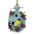 Wool Felt Sweetpea Goldfinch Birdhouse
