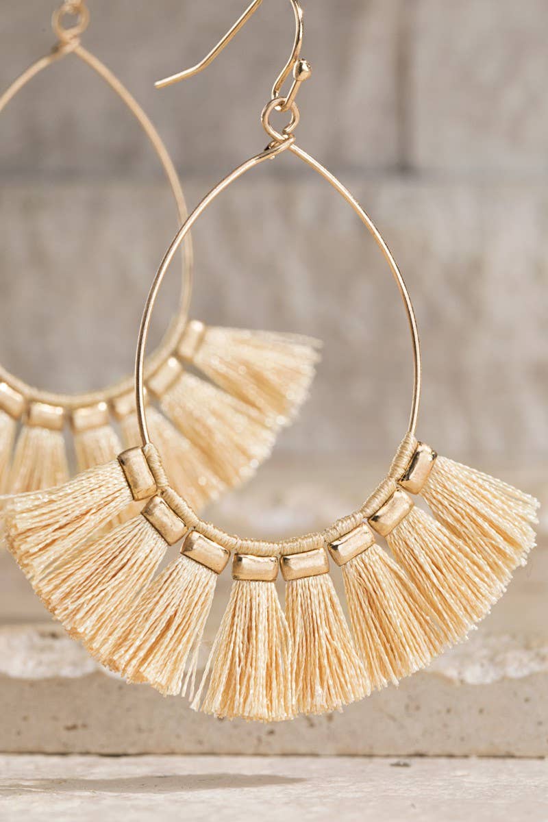 Boho Tassel Lightweight Teardrop Earrings
