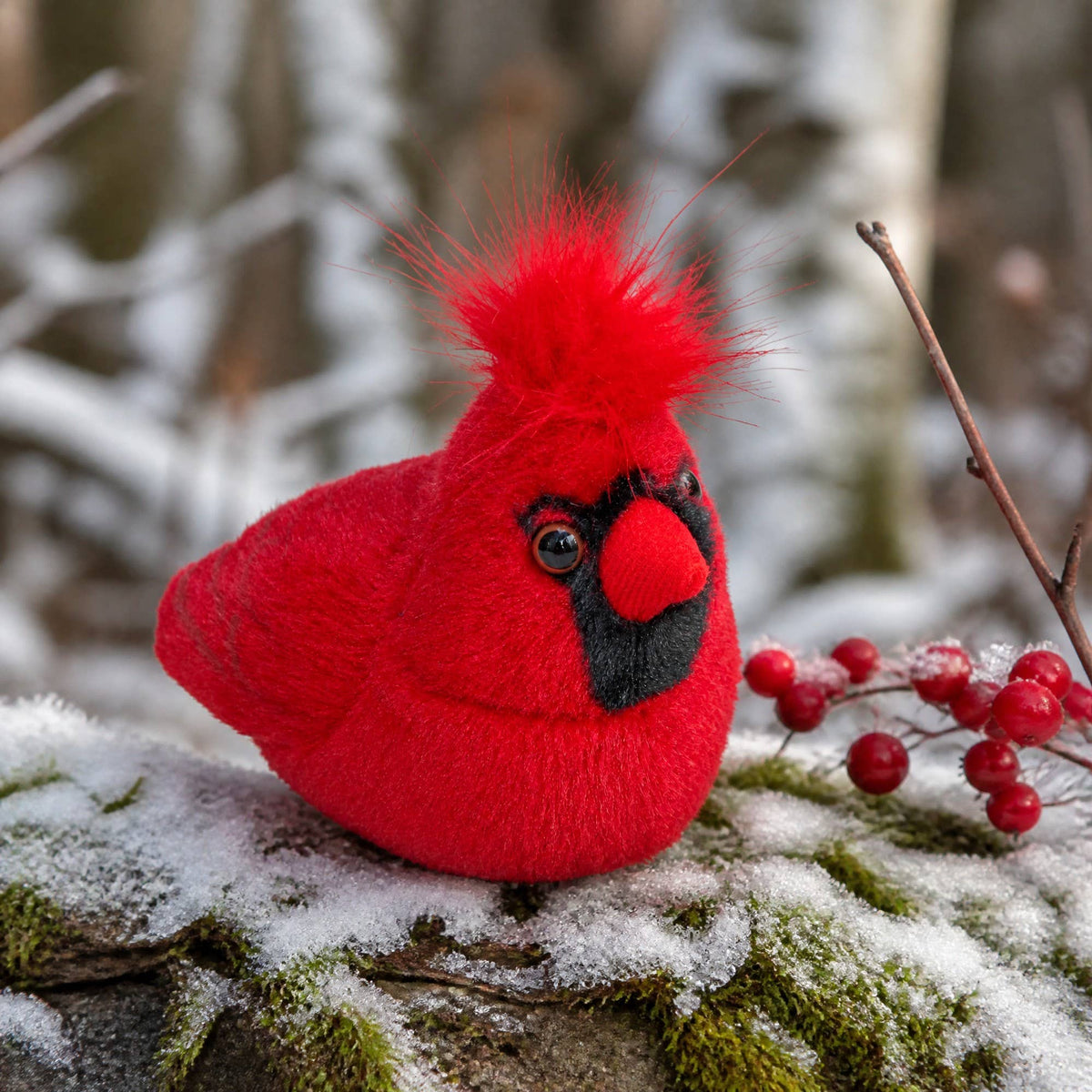 Audubon II Northern Cardinal Stuffed Animal W Sound 5.5"