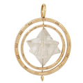 Quartz Crystal Merkaba Rotating Star Pendant