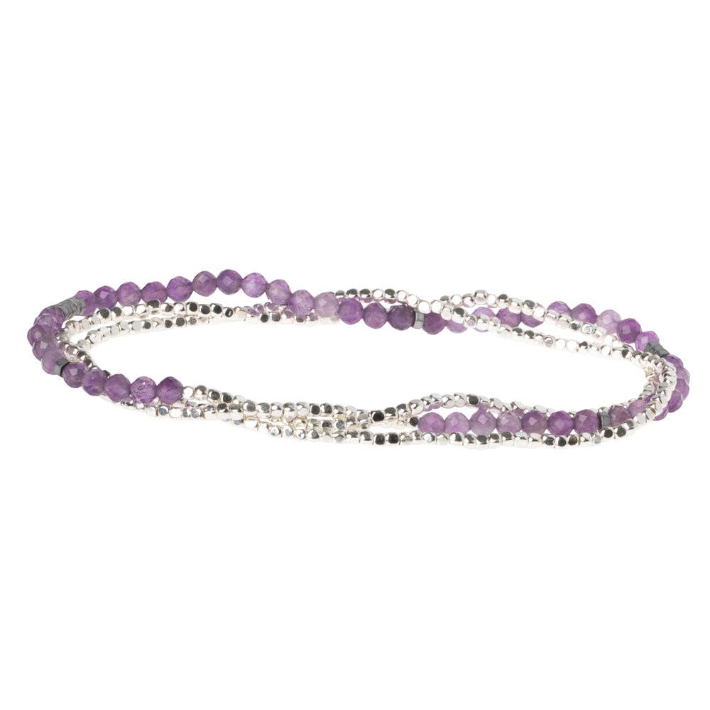 Delicate Stone: Amethyst - Stone of Protection (Bracelet or Necklace)