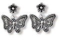 Flutterby Sterling Silver Butterfly Post Earrings
