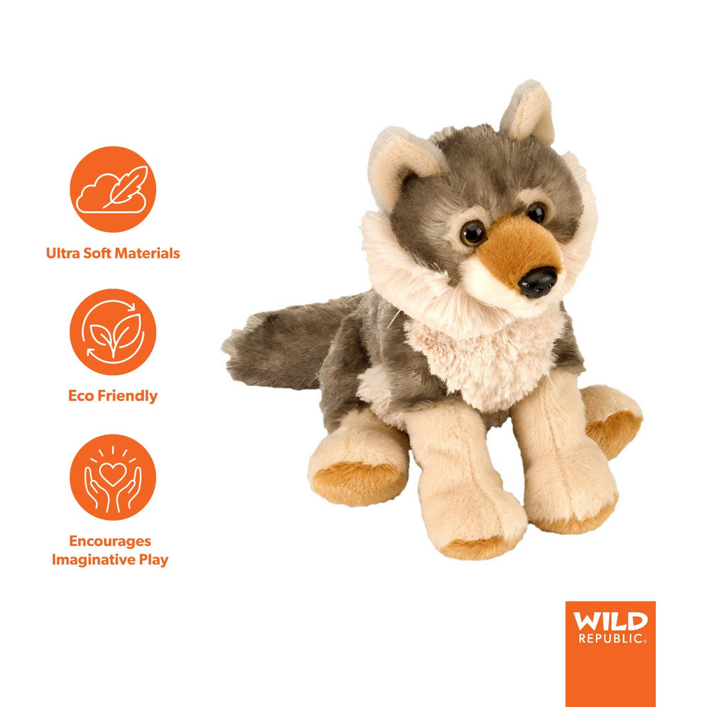 CK-Mini Wolf Stuffed Animal 8"
