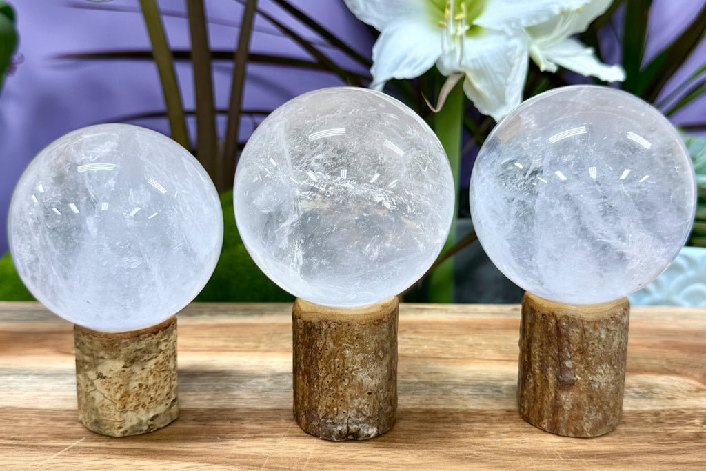Clear Quartz Crystal Sphere