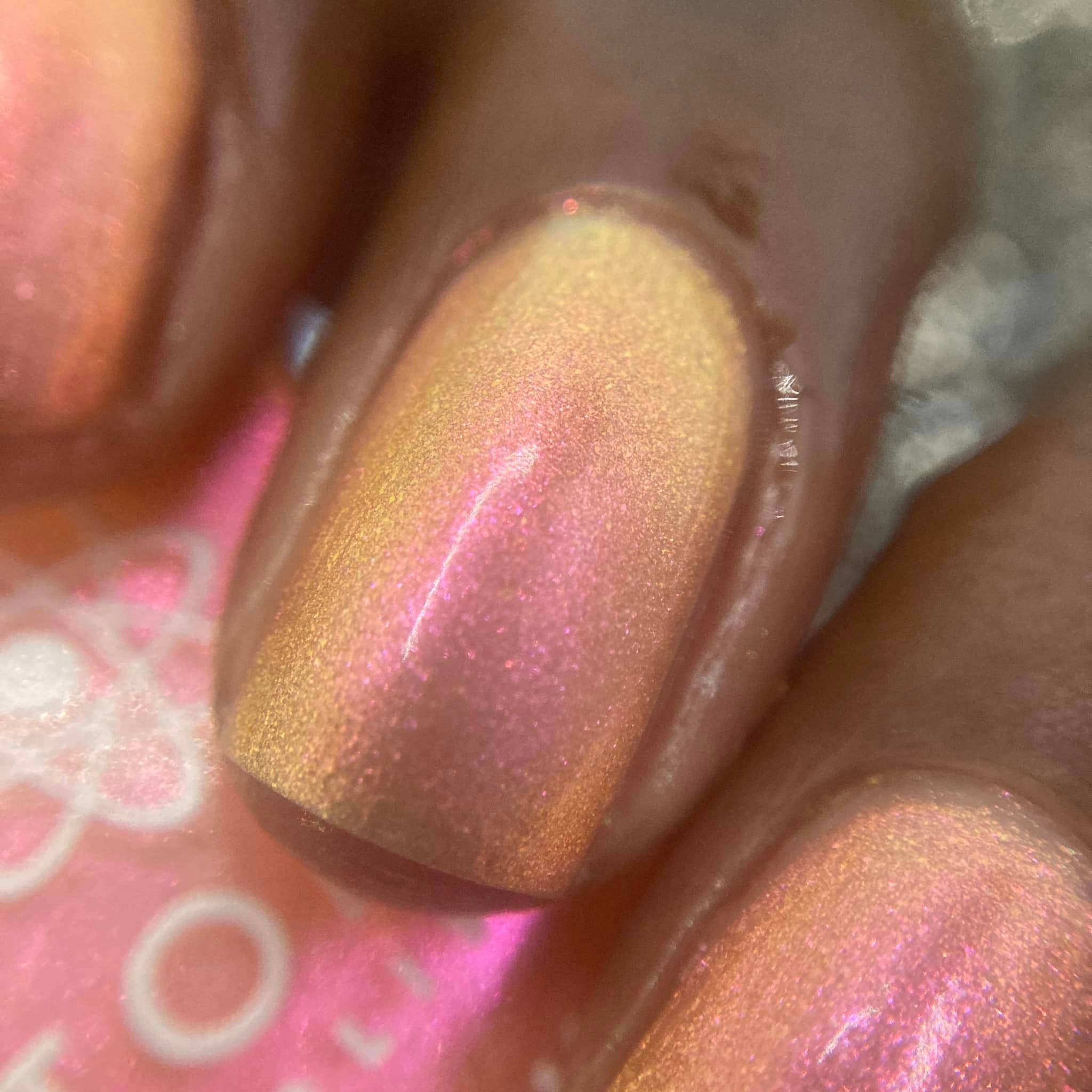 Citrine Sparkle Color Shifting Nail Polish