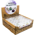 Gemstone Crystal Chunk with Pewter Animal
