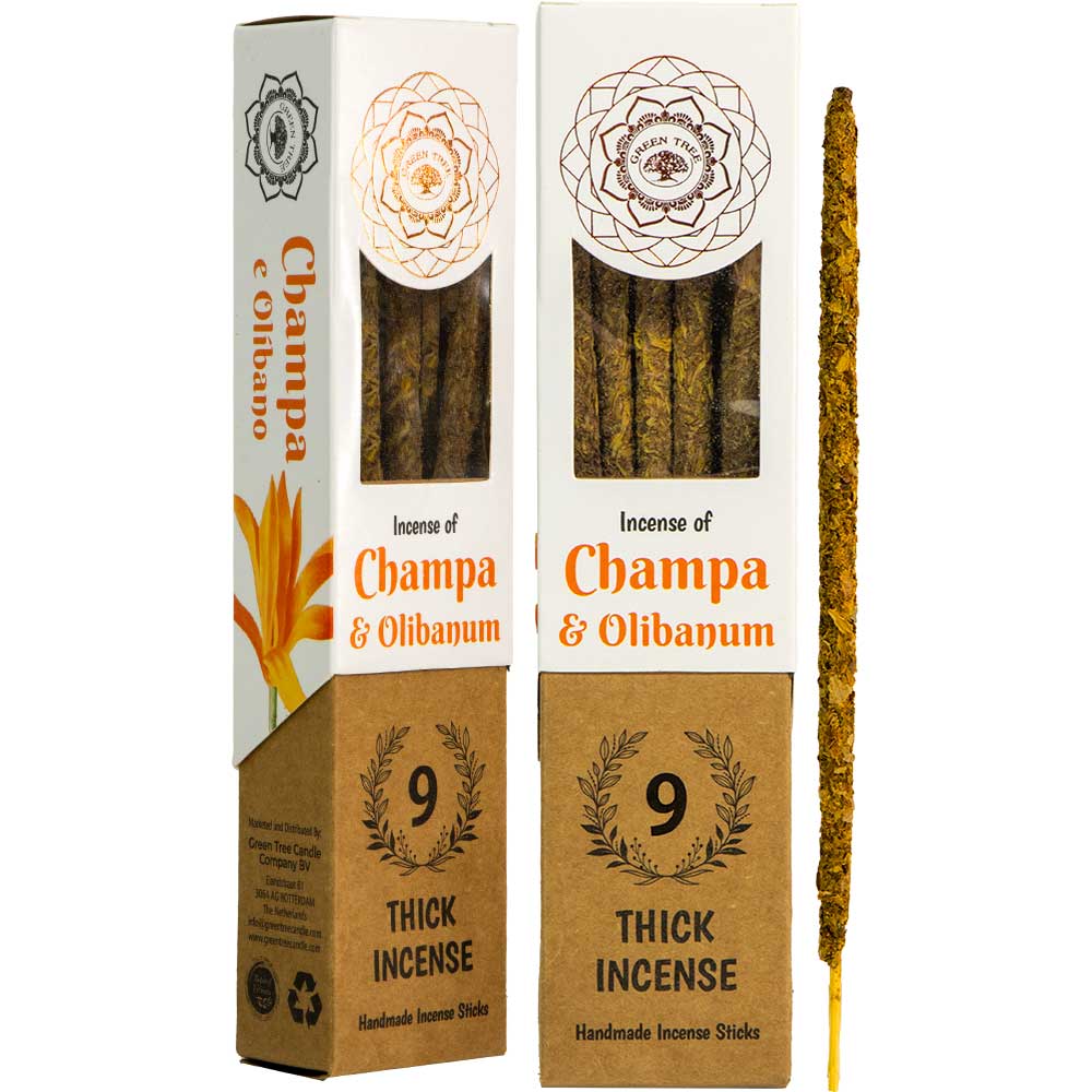 Green Tree Thick Incense: Champa & Olibanum