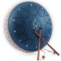 12-Inch Steel Tongue Drum - 13 Notes - Rain Drum - Navy Blue