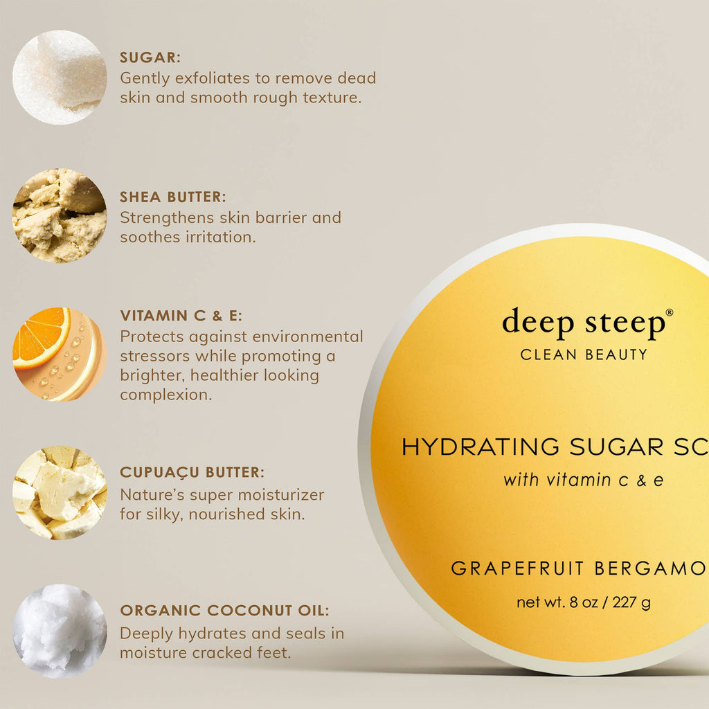 Honey Blossom Exfoliating and Smoothing Sugar Scrub 8oz