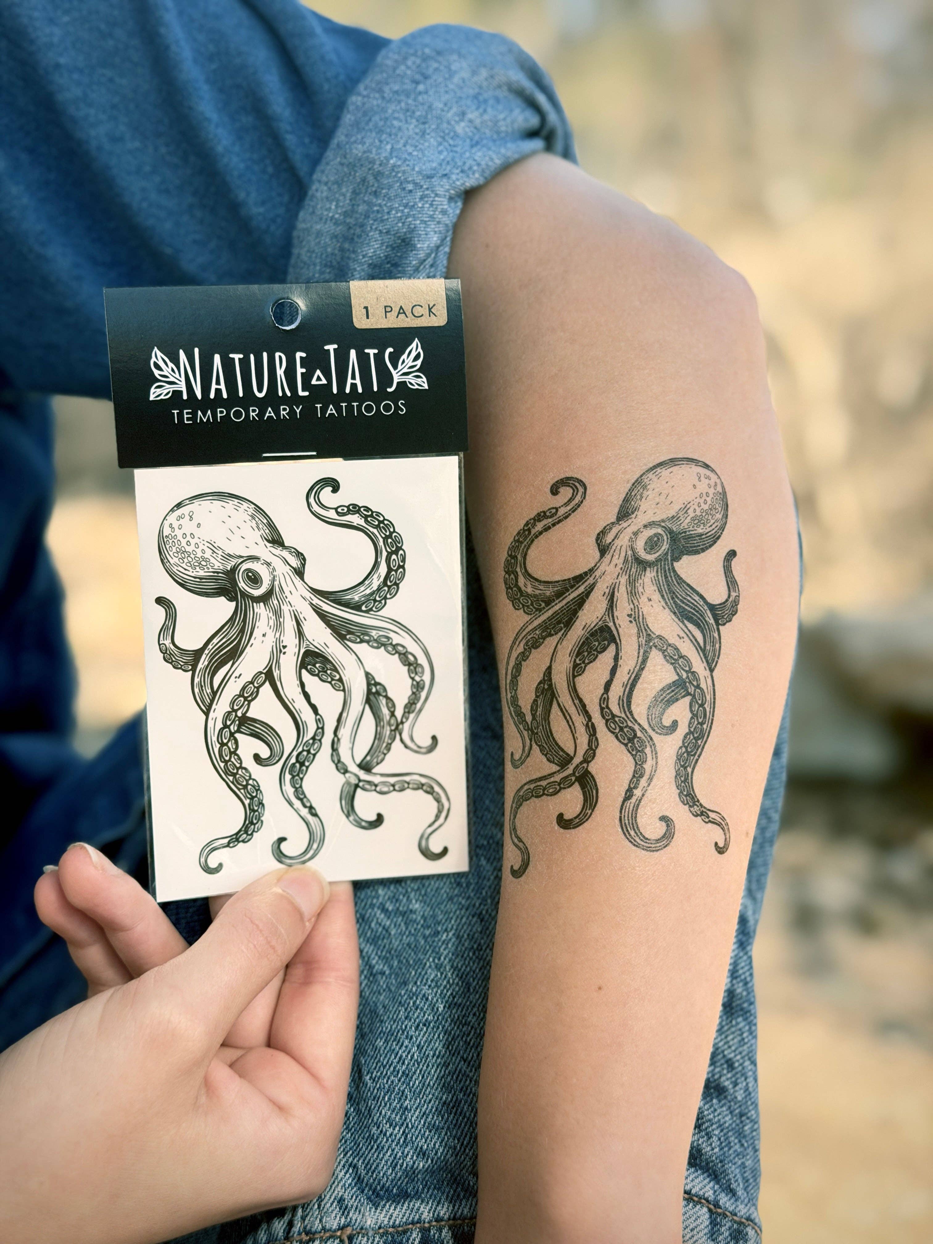 Octopus Temporary Tattoo