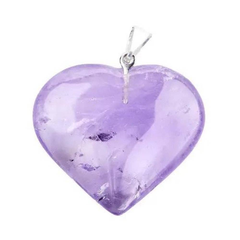 Heart Pendant - Amethyst