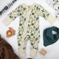 Organic Cotton Baby Pajamas 2-Way Zip Front Zipper Sleeper, Ivy