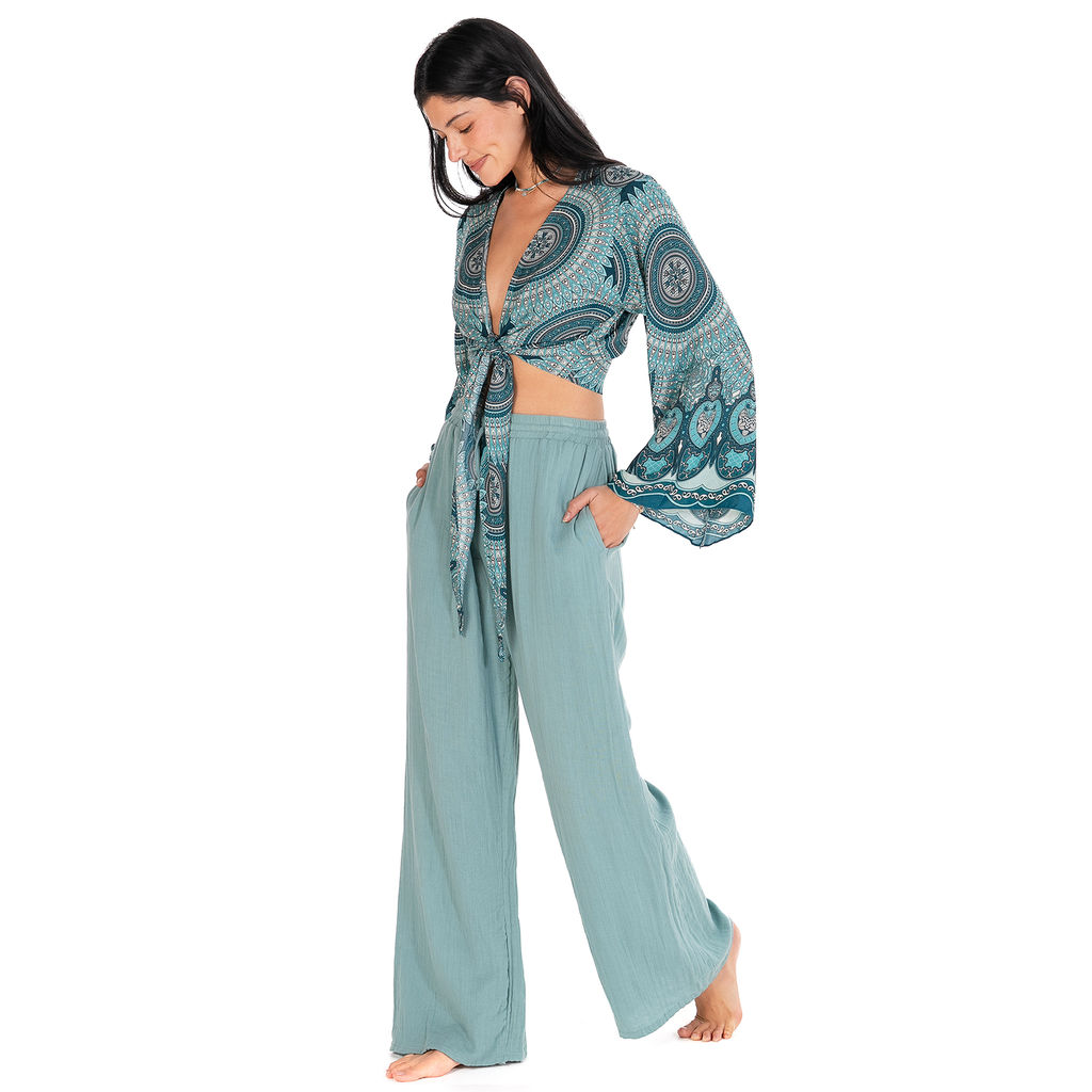 Sayulita Mandala Daydreamer Yoga Wrap Top