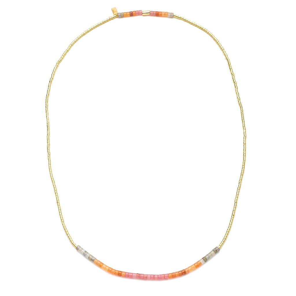 Ombre Stone Wrap: Sunset/Gold (Bracelet, Anklet, or Necklace!)