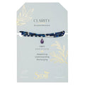 Teardrop Stone Wrap: Lapis/Amethyst/Silver- Stone of Clarity (Bracelet or Necklace)