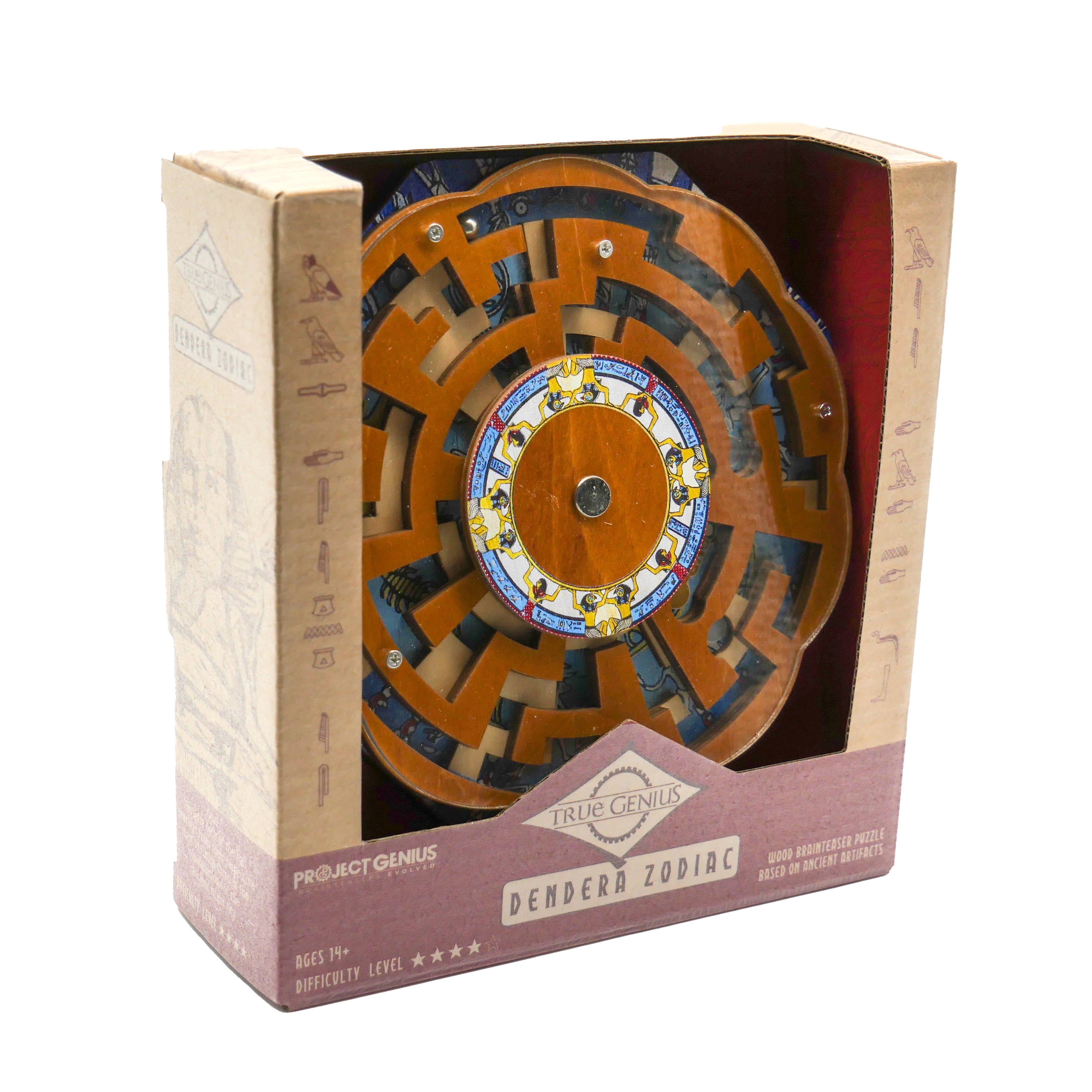 True Genius Dendera Shifting Maze Wooden Puzzle