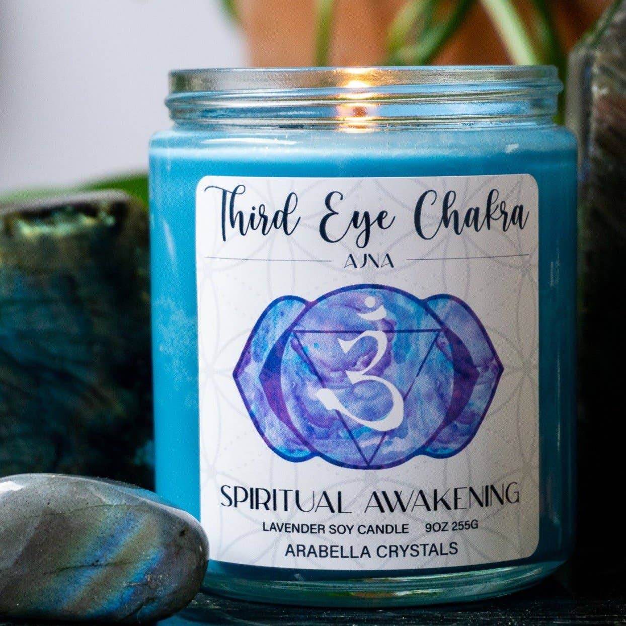 Third Eye Chakra Candle Blue Spiritual Awakening