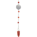 Carnelian Pendulum with Flower of Life