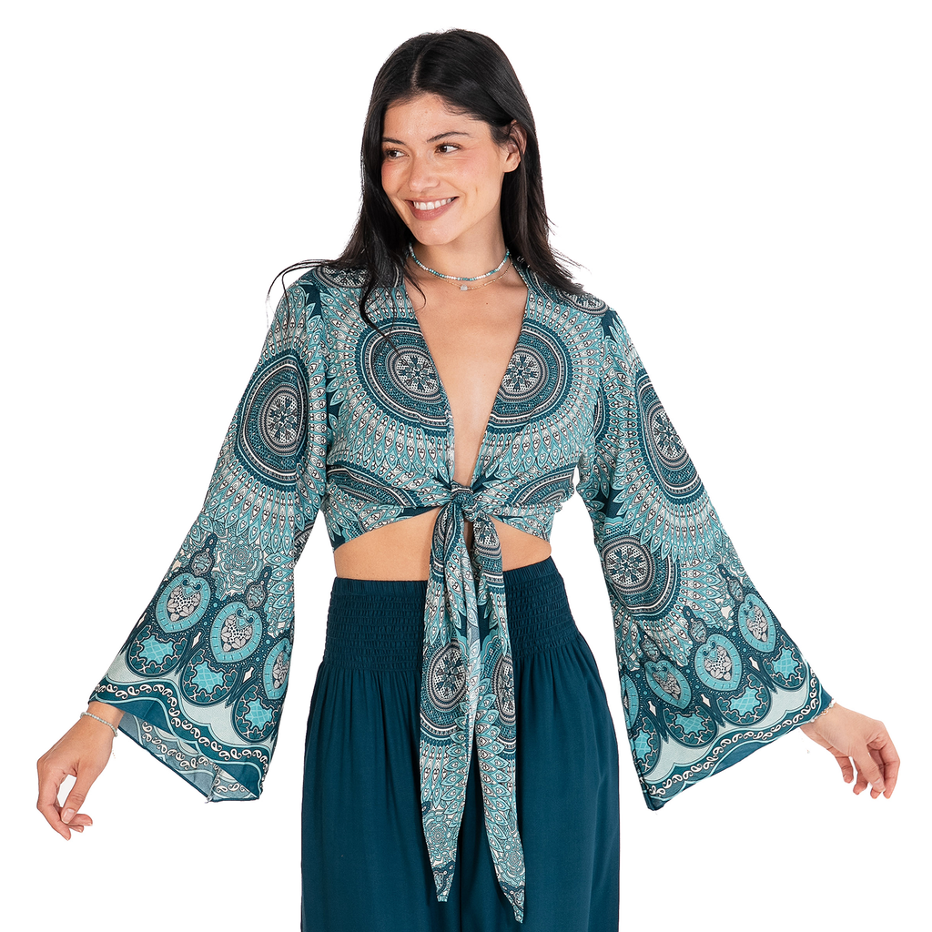 Sayulita Mandala Daydreamer Yoga Wrap Top