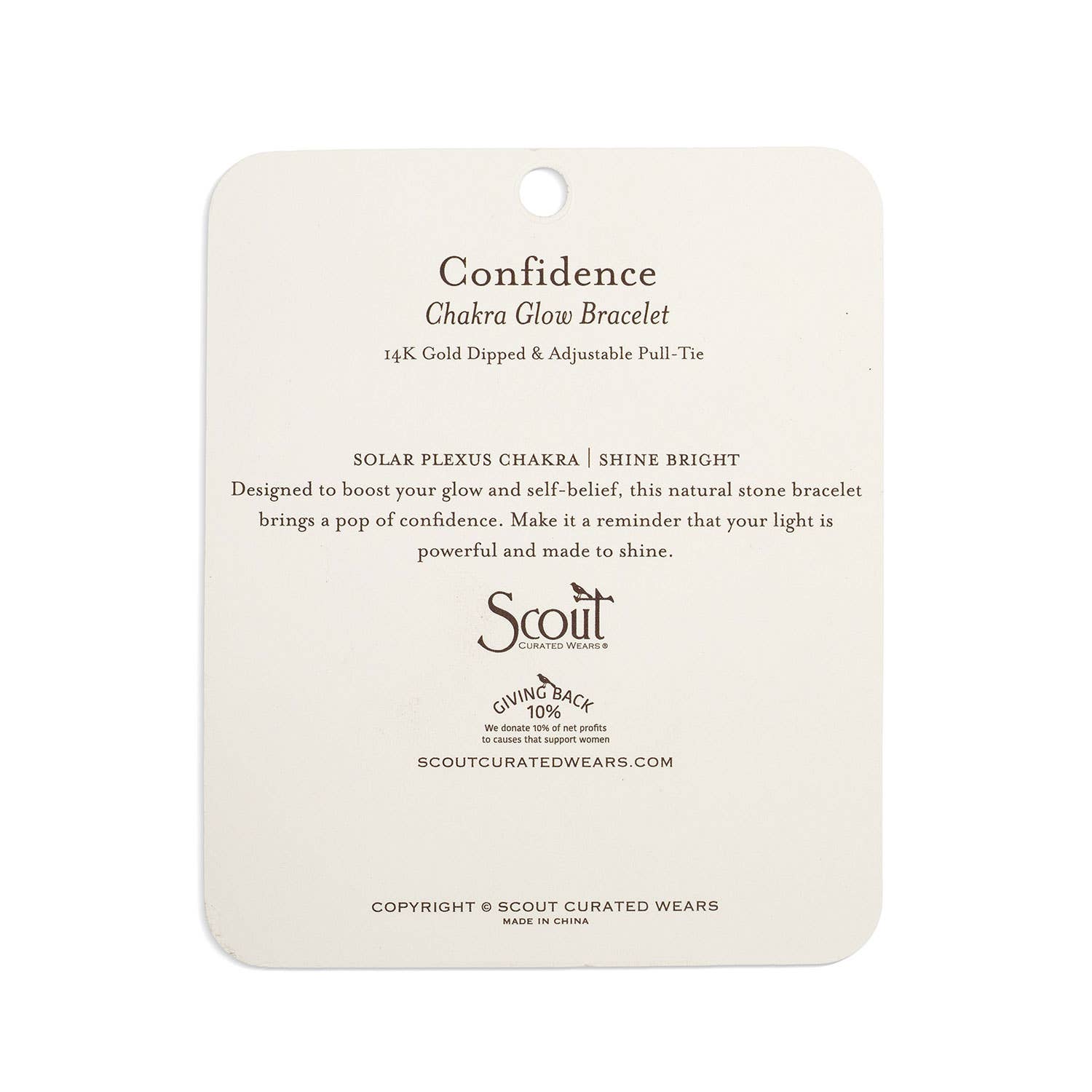 Chakra Glow Bracelet: Confidence/Solar Plexus/Gold