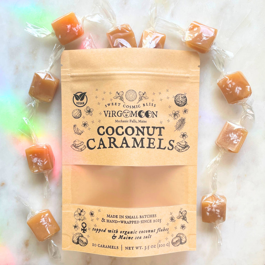 10pk Vegan Coconut Caramels - 100% Organic Ingredients