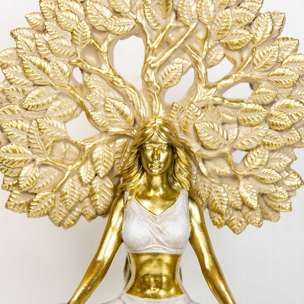 Yogi Tree of Life Polyresin Statue 5.5”