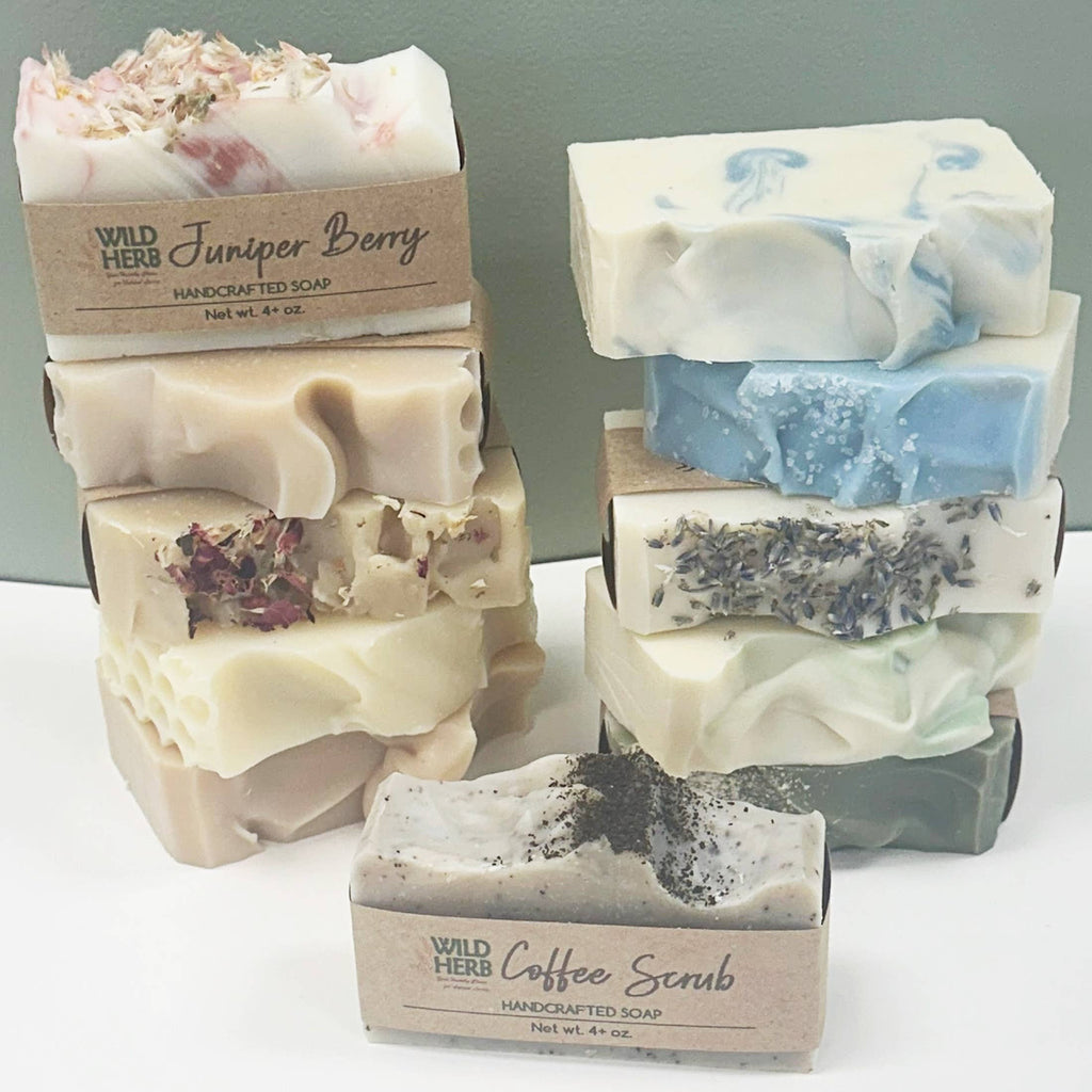 SOAP GIFT SET: Natural Soap Bar + Wood Dish