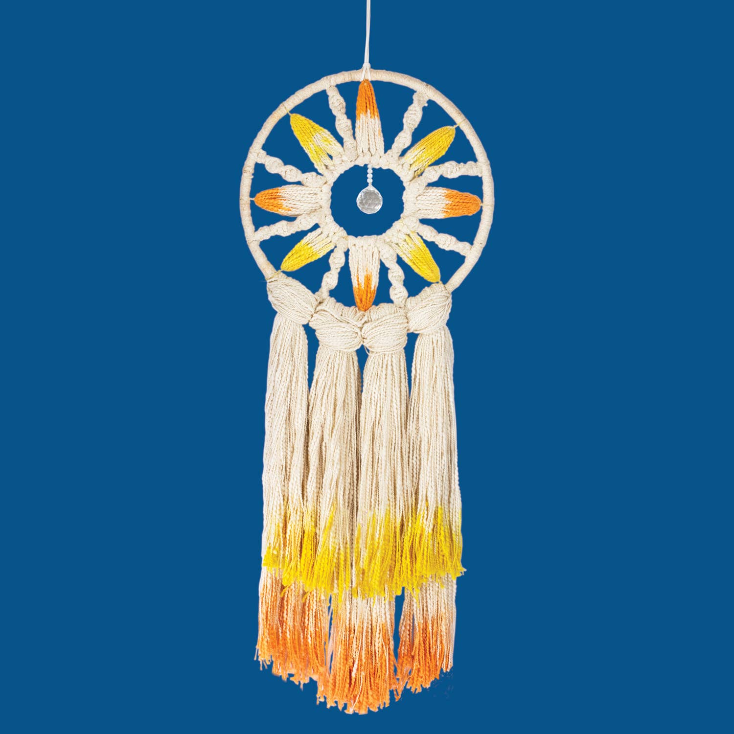 Orange Solar Rays Handcrafted Suncatcher