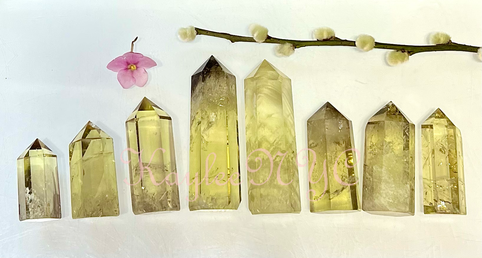 Citrine Obelisk Tower Point Crystal Energy Healing