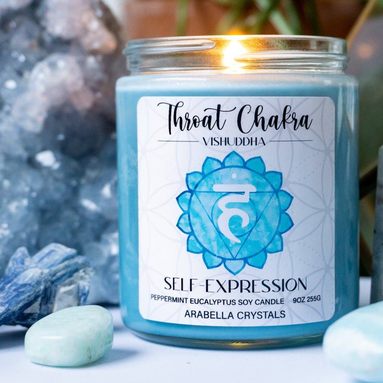 Throat Chakra Candle Blue Self Expression