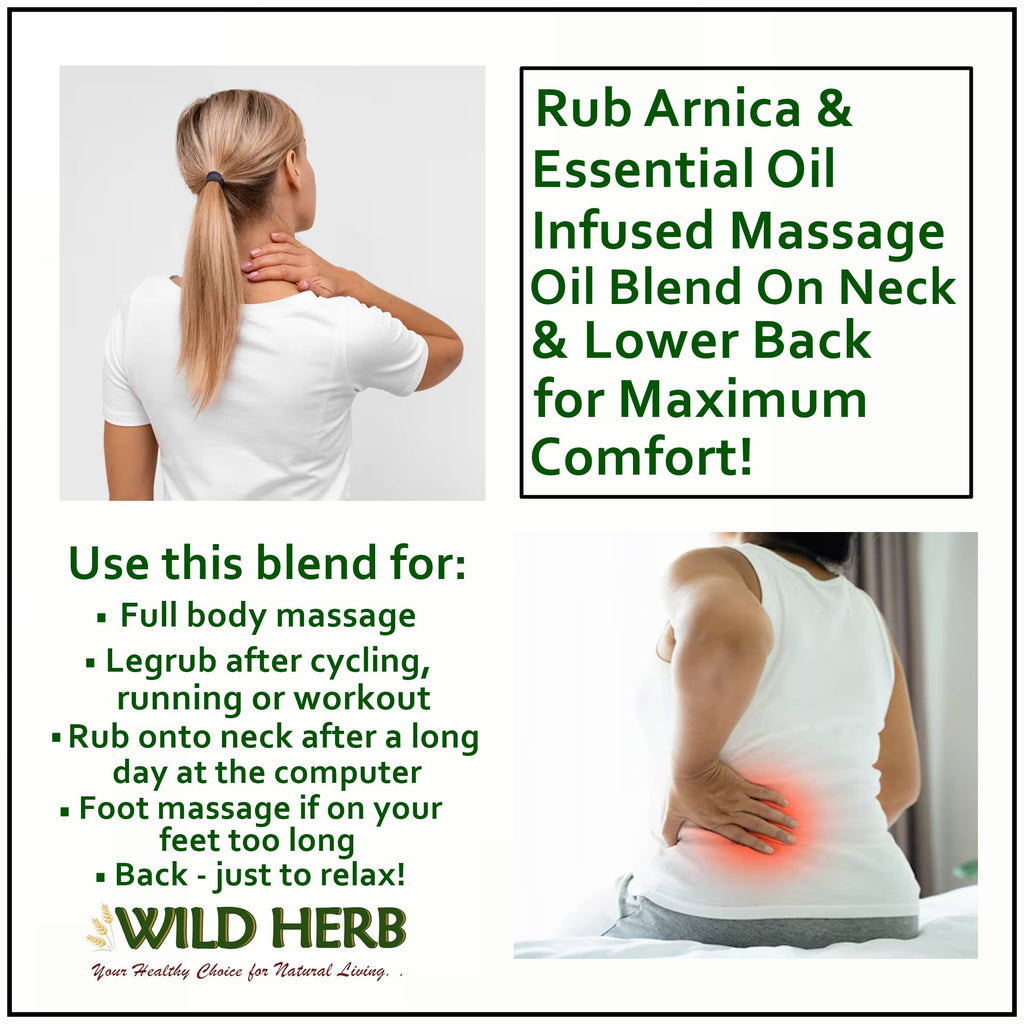 Intensive Arnica Massage Oil Comforts Calms Relaxes Muscles